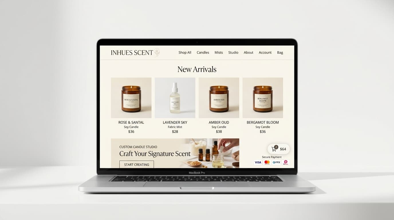 INHUES SCENT E-Commerce Storefront (inhuesscent.com)